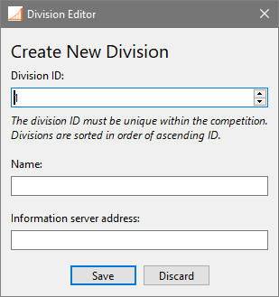 The division editor when using the <span class="named">Divisionsmatchberegning</span> result source.