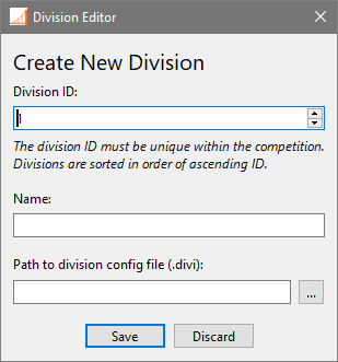 The division editor when using the <span class="named">MeOS + Divisionsmatchberegning</span> or <span class="named">IOF XML file + Divisionsmatchberegning</span> result sources.